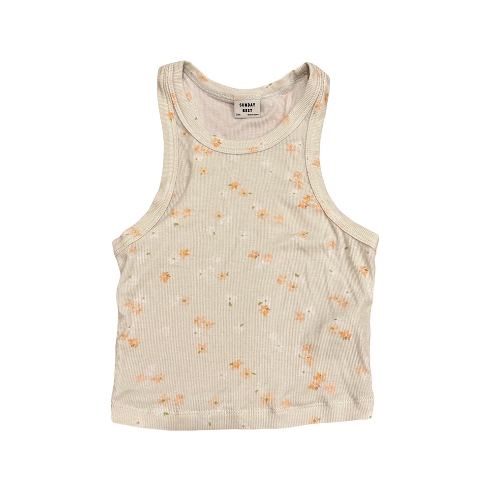 aritzia sunday best floral tank top
